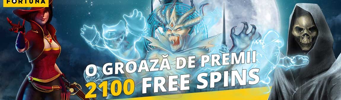 Câștiguri de groază cu 2100 free spins Halloween Fortuna