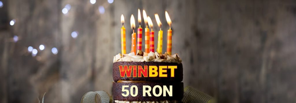 Bonus 50 RON untuk ulang tahun winbet Anda