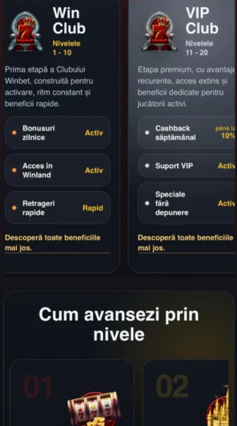 Program de loialitate in aplicația Winbet