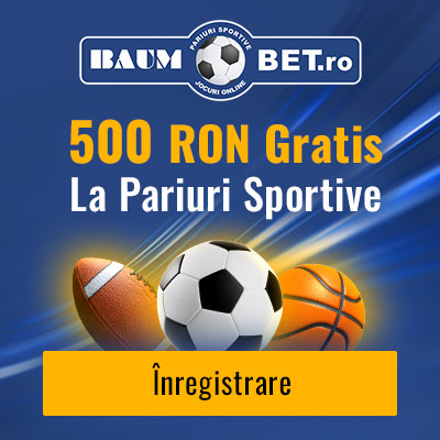 Bonus de Bun Venit Pariuri Sportive 500 RON Gratis de la BaumBet