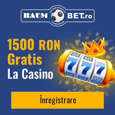 Bonus de Bun Venit Casino 1500 RON Gratis de la BaumBet