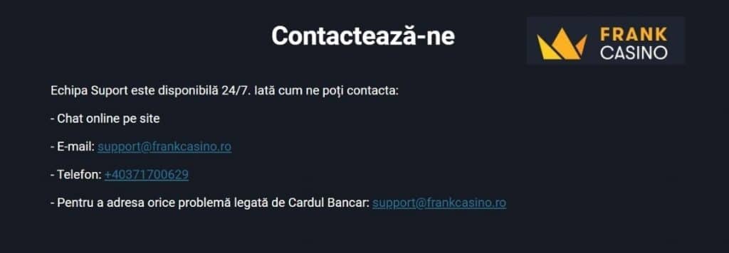 contact Frank Casino