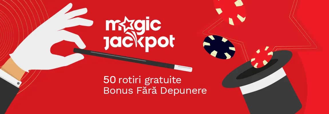 revendică aici 50 rotiri gratuite fără depunere la magic jackpot casino