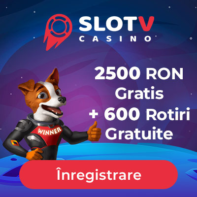 Bonus de Bun Venit Casino 2500 RON Gratis și 600 Rotiri Gratuite de la SlotV