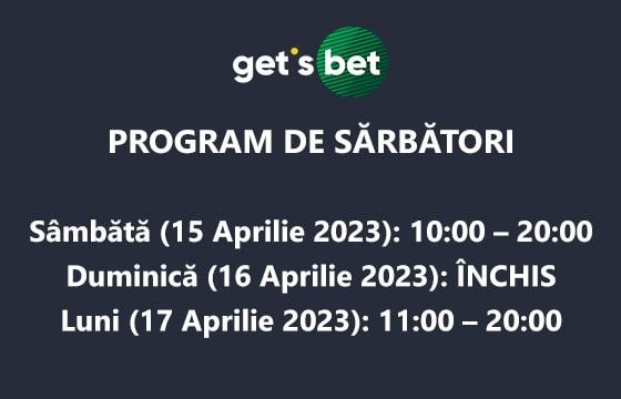 program gets bet de sărbători