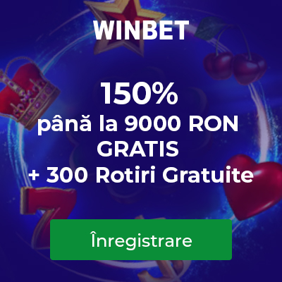 Bonus de Bun Venit 150% Până La 9000 RON Gratis + 300 Rotiri Gratuite!