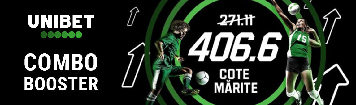 Unibet Combo Booster - Mărește câștigurile cu până la 50%!