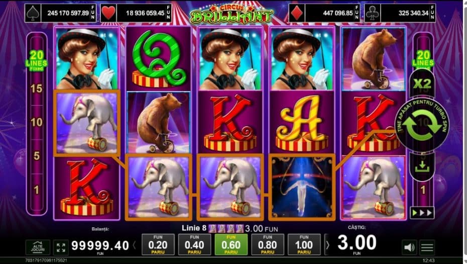 circus brilliant slot