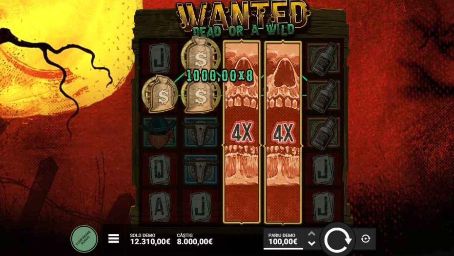 screenshot slot wanted dead or a wild demo