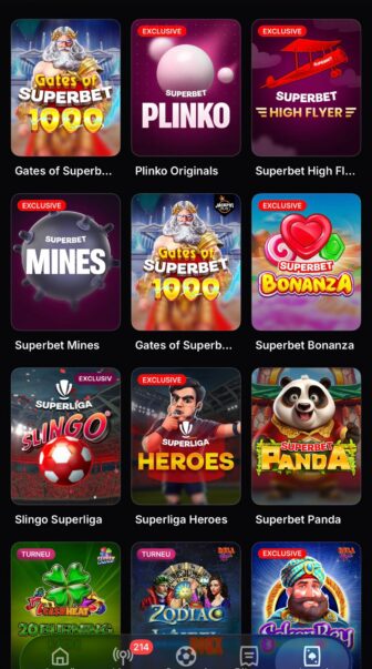 superbet app exclusive games