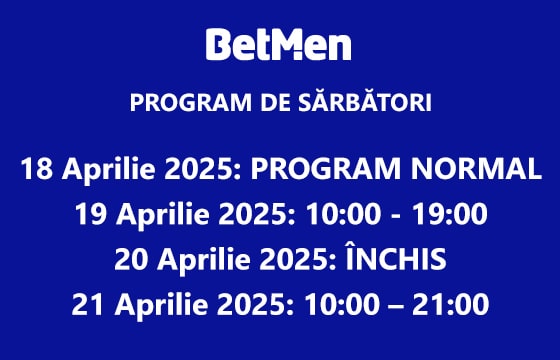 program agenții betmen de paște 2025