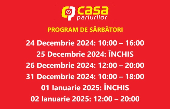 program agentii casa pariurilor de craciun si anul nou 2024/2025