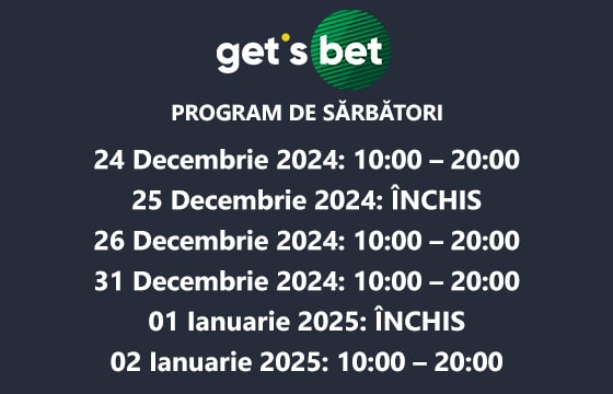 program agentii gets bet de craciun si anul nou 2024/2025