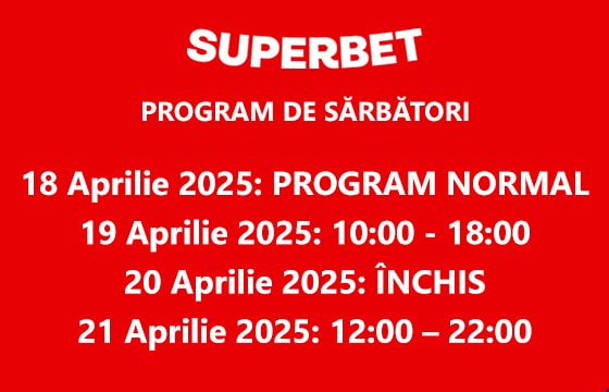 program agentii superbet de paște 2025