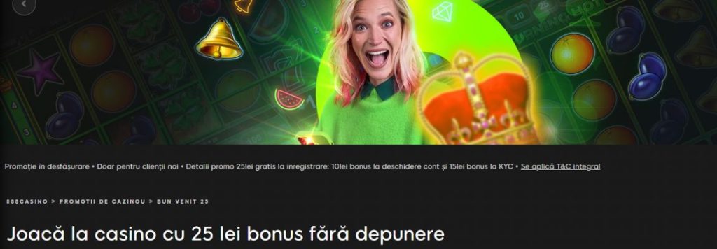 25 lei bonus la 888 casino