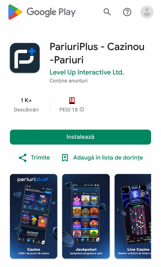 aplicatie pariuri plus google play