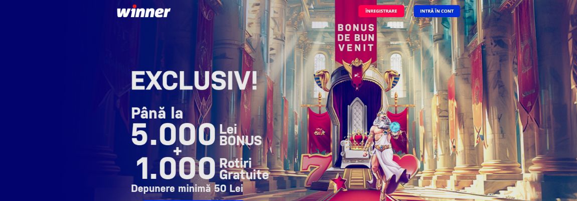 Winner Casino Online | Bonus 5000 RON + 1000 Rotiri Gratuite