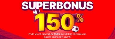 Superbonus Superbet – Câștigă 150% pentru biletele câștigătoare