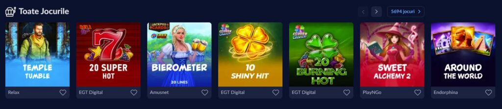 ce jocuri găsești în oferta royal slots