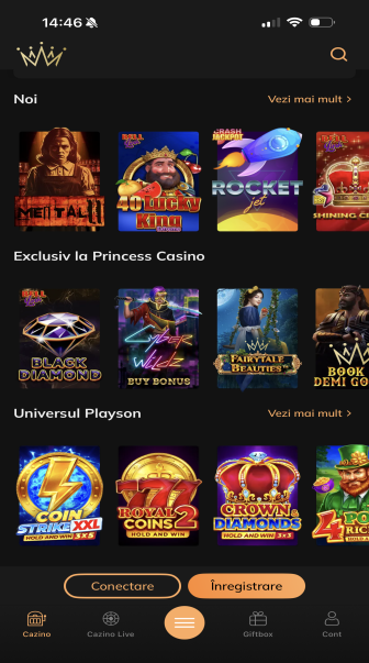 sloturile disponibile în princess casino aplicație