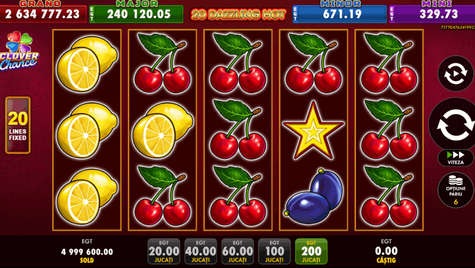 20 dazzling hot clover chance demo