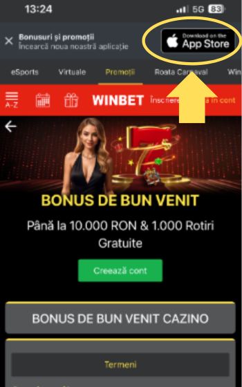 aplicatie winbet