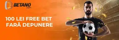 Înregistrează-te acum și primești 100 Lei Free Bet Betano!