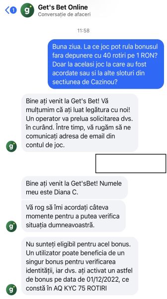 experienta mea cu echipa de suport gets bet