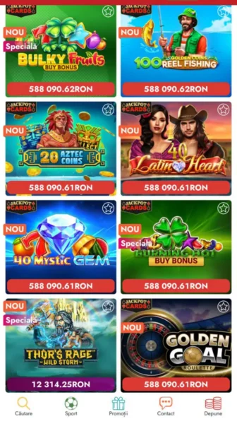 Ce jocuri găsești în Vivabet app