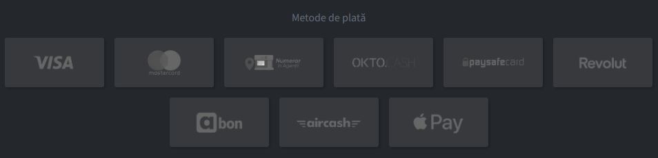 metode de plată la gets bet