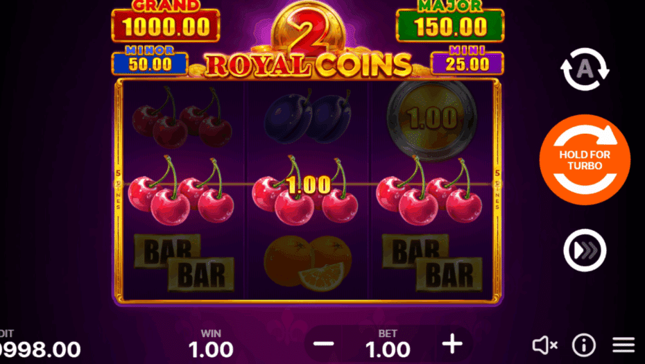 Royal Coins 2: Hold and Win demo