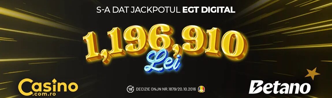 S-a strigat Jackpot la Betano - peste 1 mil RON pe 40 RON