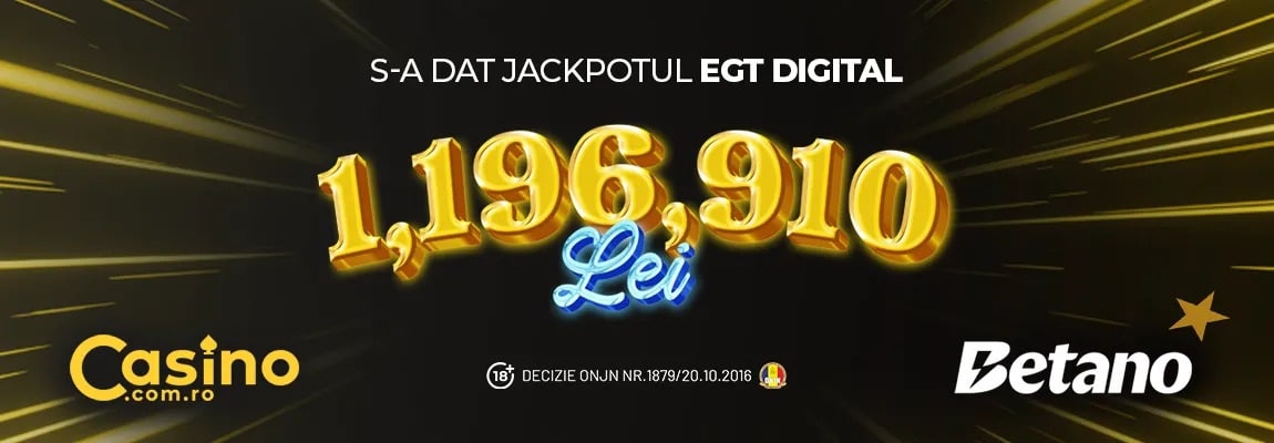 S-a strigat Jackpot la Betano - peste 1 mil RON pe 40 RON