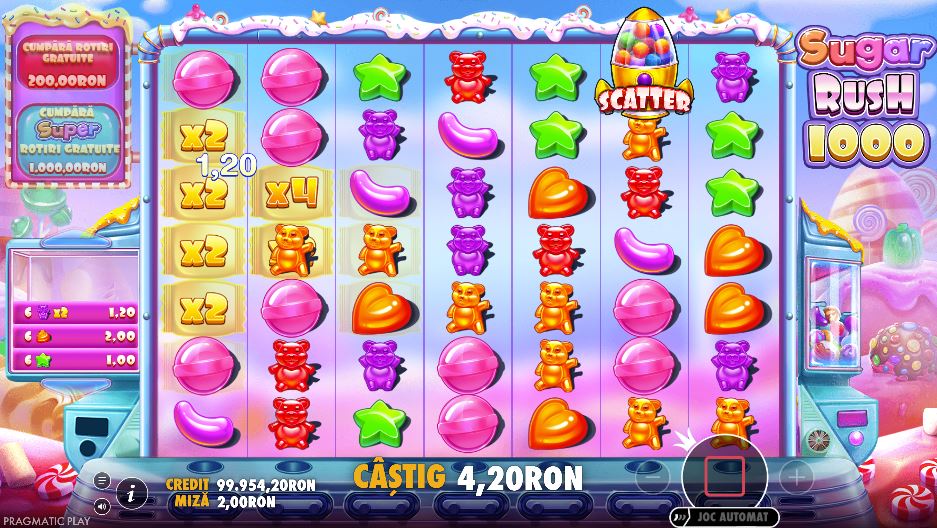 multiplicatori sugar rush 1000 demo