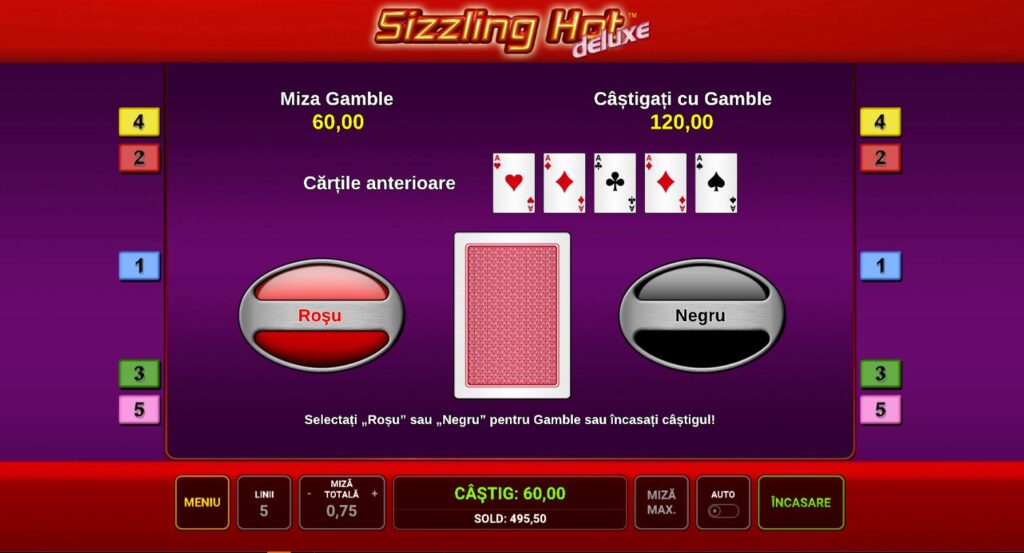 sizzling hot deluxe gratis gamble