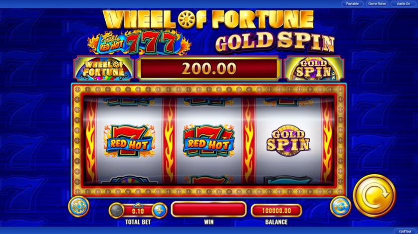 Wheel of Fortune Gold Spin Triple Red Hot 7s demo
