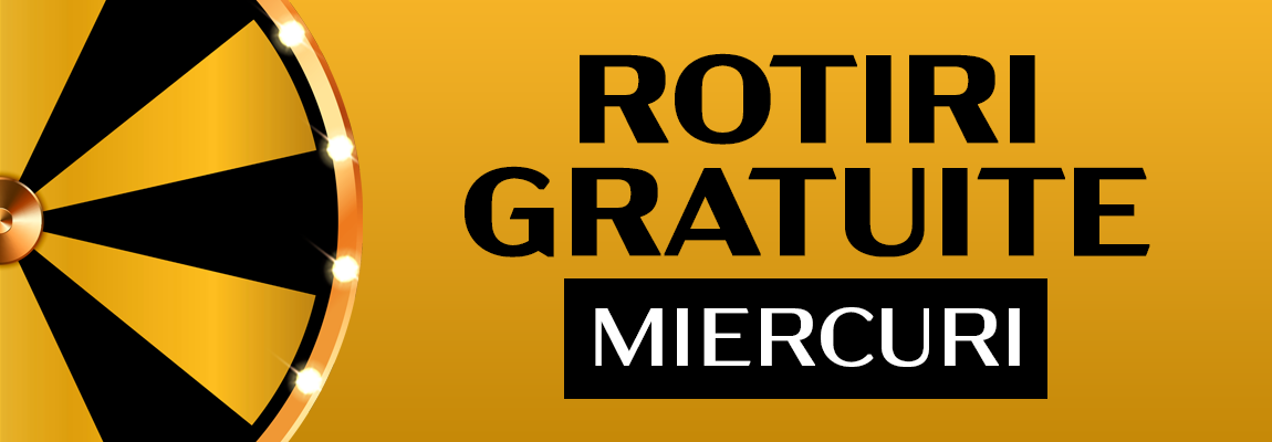 Promoții Cazinouri Miercuri 2026 | Rotiri Gratuite & Bonusuri
