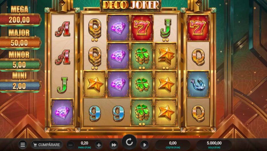 Slot online Deco Joker cu tematică art-deco