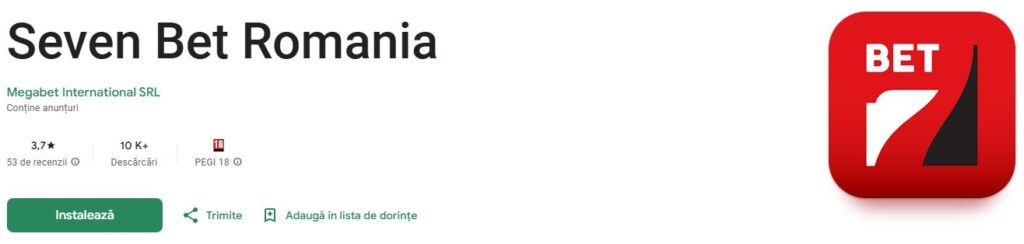 aplicație Seven bet Android