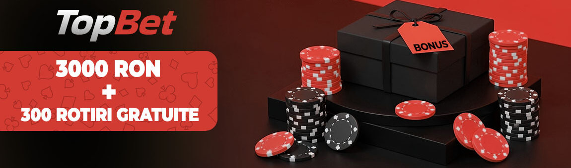 TopBet Casino Bonus 2025 🎰 – 3000 RON + 300 Rotiri Gratuite