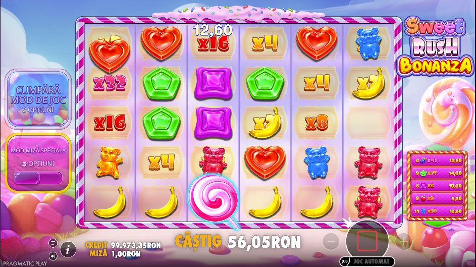 multiplicatori sweet rush bonanza demo