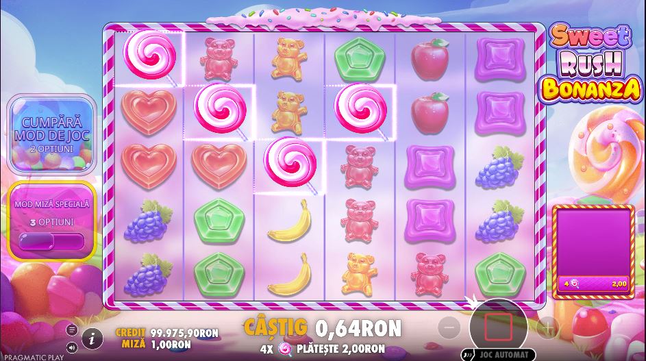 rotiri gratuite Sweet Rush Bonanza