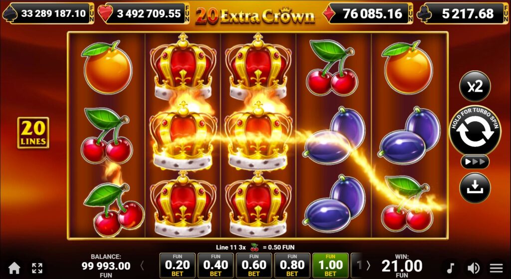 coroana 20 extra crown gratis