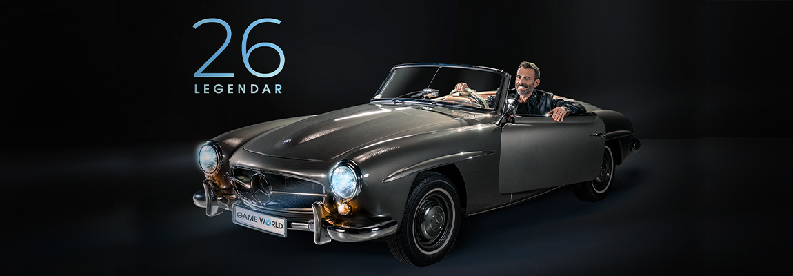 26 LEGENDAR GameWorld – Mercedes 190SL sau 100.000 €