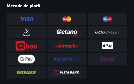 metode de plată betano