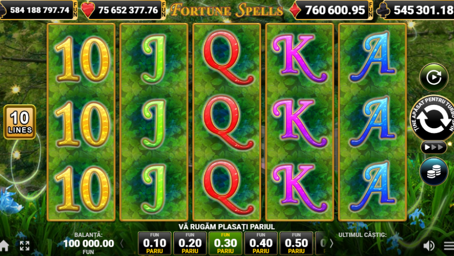 fortune spells demo