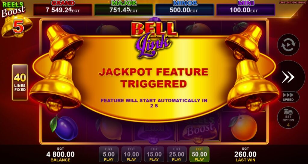 jackpot 40 super fruits bell link demo