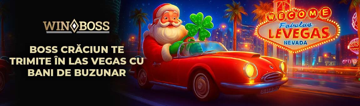 Boss Crăciun WinBoss 2025 te trimite în Vegas