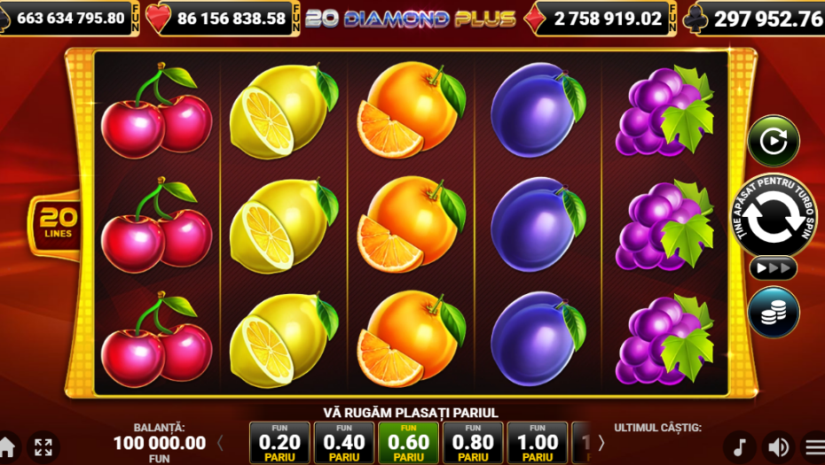 20 diamond plus demo