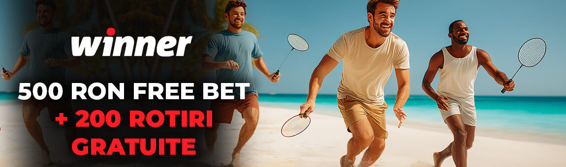 Winner Free Bet 500 RON + 200 Rotiri Gratuite 2025